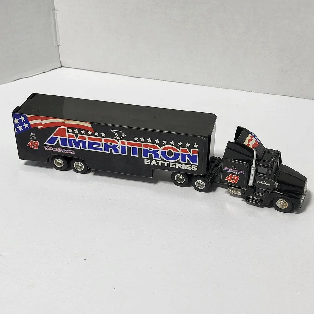 Ameritron Batteries Stanley Smith 49 Race Team Semi Truck Trailer Diecast 1:64